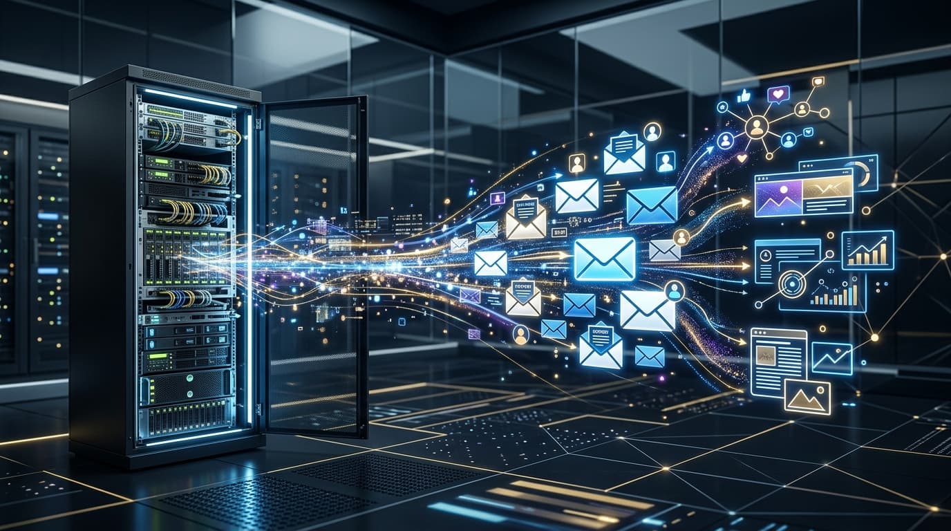 Server-side data flow towards personalized email marketing for e-commerce.