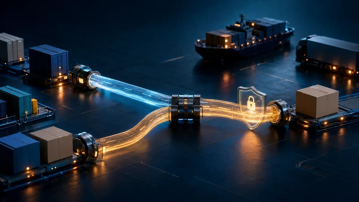 Two overlapping API paths carry orders, inventory, payments and shipping toward a compatible contract