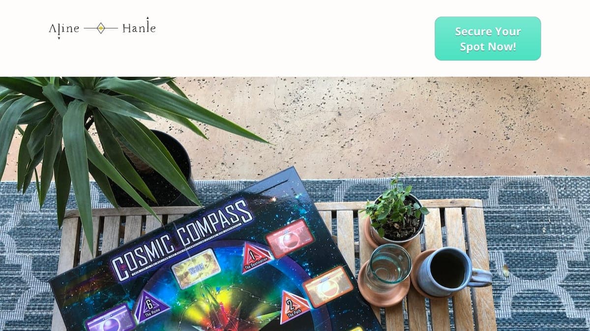 Aline Hanle - Cosmic Landing Page
